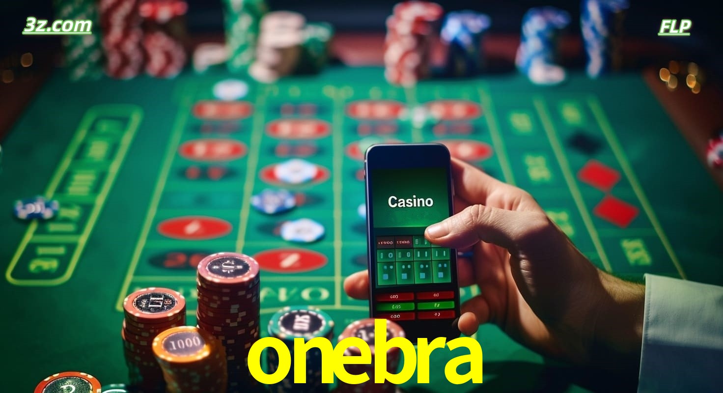 Cassino online móvel onebra com apostas em roleta e fichas de pôquer