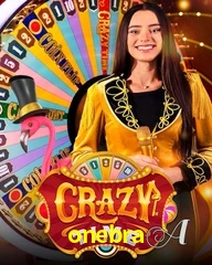 Crazy Time live game no onebra cassino com entretenimento ao vivo para jogadores do Brasil